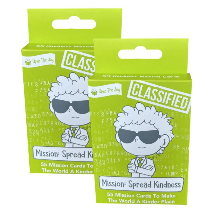 Open the Joy Kindness Mission Cards, 2 Sets