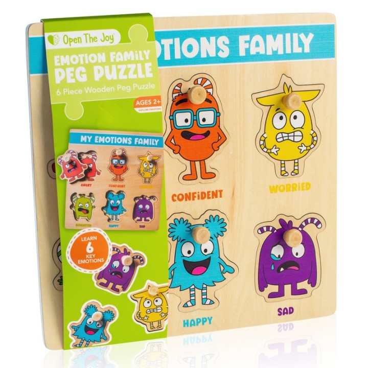 Open the Joy My Emotions Family Peg Puzzle