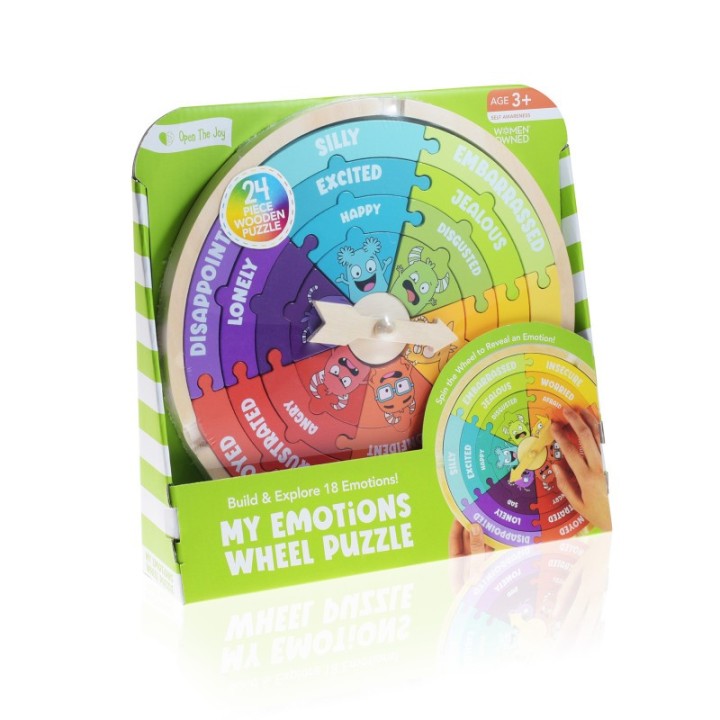 Open the Joy My Emotions Wheel, Emotional Intelligence, Mindfulness, and Learning Toy for Kids