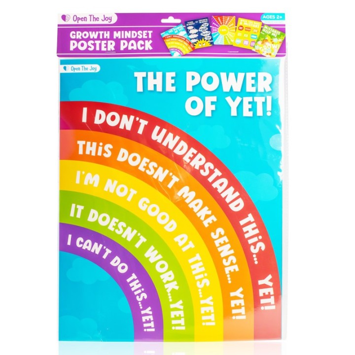 Open the Joy Growth Mindeset Poster Pack, 11" x 14", 5 Posters