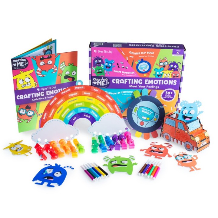 Open the Joy Crafting Emotions, DIY Emotional Awareness & Mindfulness Craft Kit for Kids