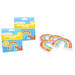 Open the Joy Rainbow Breathing Sticker Class Pack, 25 Per Pack, 2 Packs