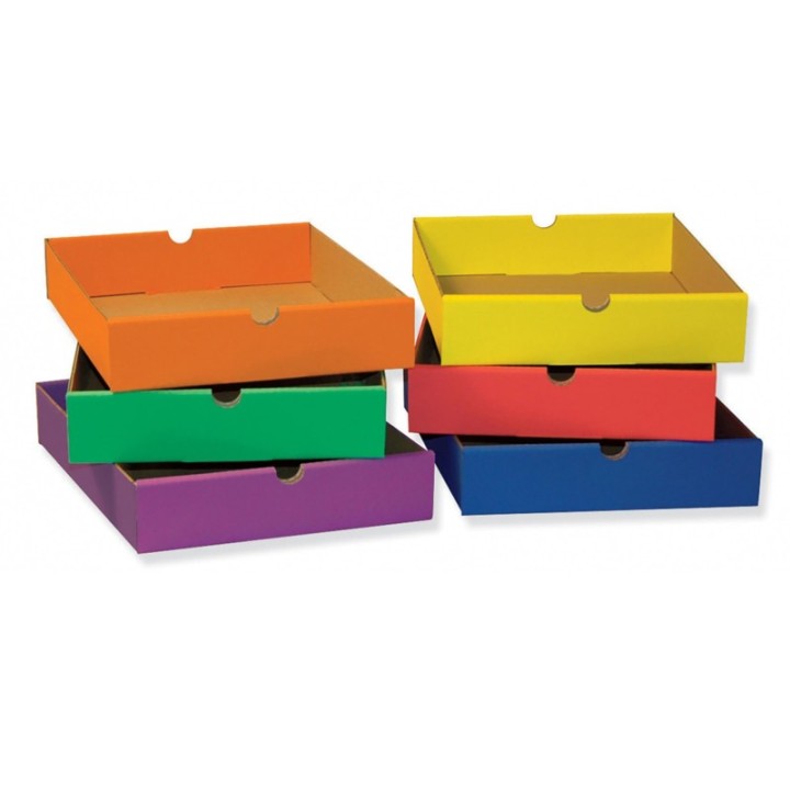 Classroom Keepers® Drawers for 6-Shelf Organizer, 6 Assorted Colors, 2-1/2"H x 10-1/4"W x 13-1/4"D, 6 Drawers