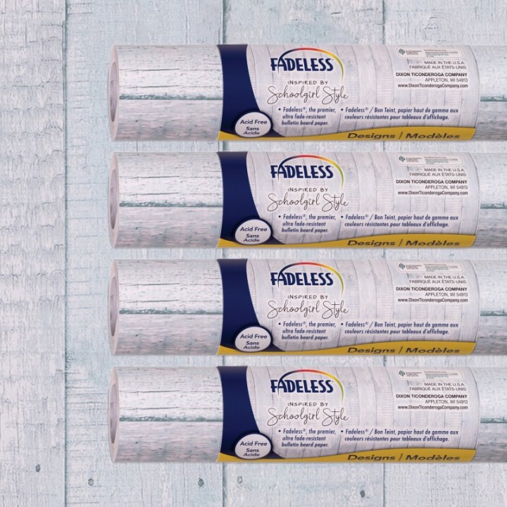 Fadeless® Schoolgirl Style Bulletin Board Paper, 48" x 12', Southern Charm, 4 Rolls