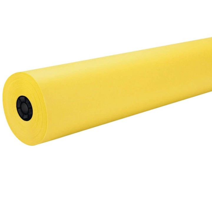 Tru-Ray® Art Paper Roll, Yellow, 36" x 500', 1 Roll