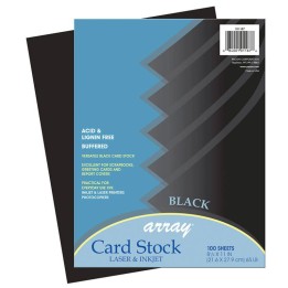 Pacon® Card Stock, Classic Black, 8-1/2" x 11", 100 Sheets
