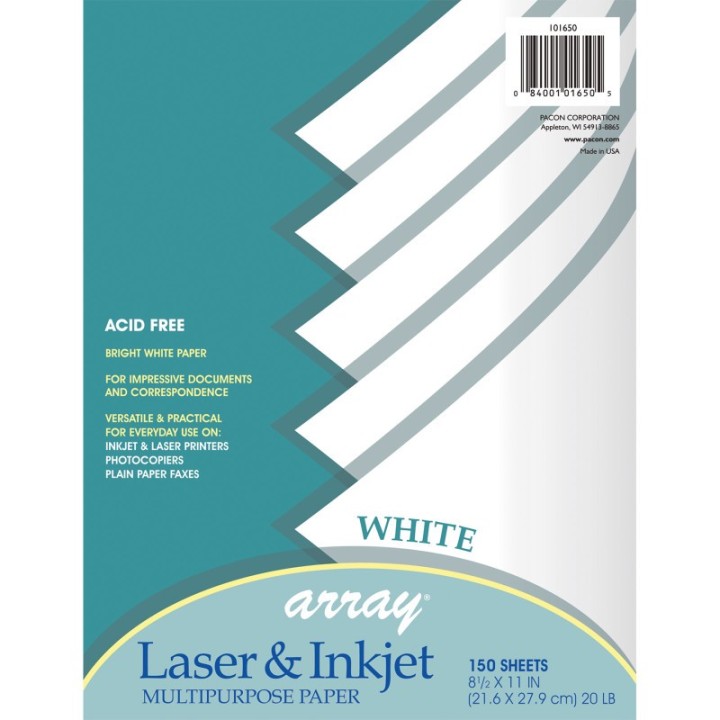 Pacon® Mutli-Purpose Paper, White, 8-1/2" x 11", 150 Sheets
