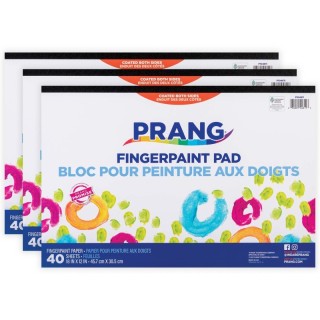 Prang® Painting Paper Pad, White, 18" x 12", 40 Sheets, Pack of 3