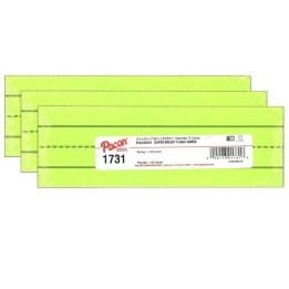 Pacon® Super Bright Flash Cards, 5 Assorted Colors, 1.5" x 0.75" Ruled 3" x 9", 100 Cards Per Pack, 3 Packs