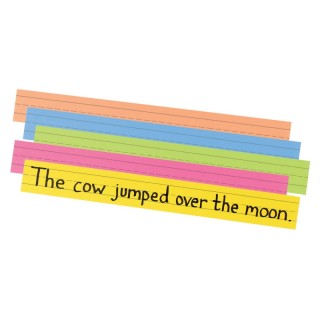 Pacon® Super Bright Sentence Strips, 5 Assorted Colors, 1-1/2" Ruled 3" x 24", 100 Strips
