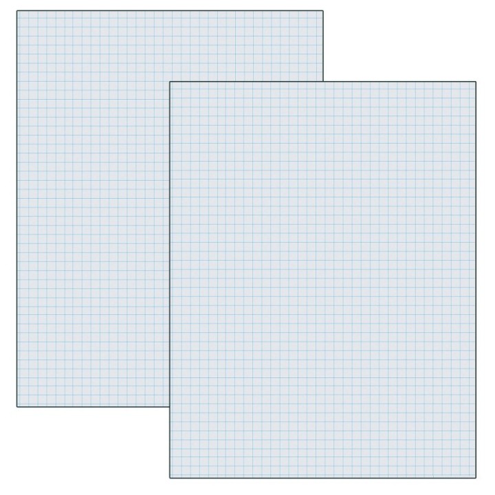 Pacon® Graphing Paper, White, 1/4" Quadrille Ruled, 8-1/2" x 11", 500 Sheets Per Pack, 2 Packs