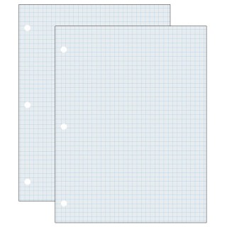 Pacon® Graphing Paper, White, 2-sided, 1/4" Quadrille Ruled 8-1/2" x 11", 500 Sheets Per Pack, 2 Packs