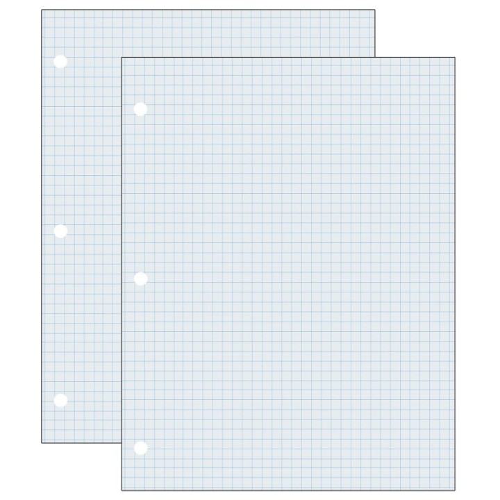 Pacon® Graphing Paper, White, 2-sided, 1/4" Quadrille Ruled 8-1/2" x 11", 500 Sheets Per Pack, 2 Packs