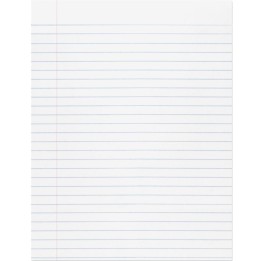 Pacon® Composition Paper, White, Red Margin, 3/8" Ruled 8" x 10-1/2", 500 Sheets