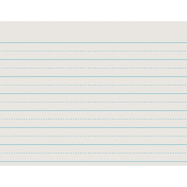 Pacon® Newsprint Handwriting Paper, Alternate Dotted, Grade 1, 1" x 1/2" Ruled Long, 11" x 8-1/2", 500 Sheets