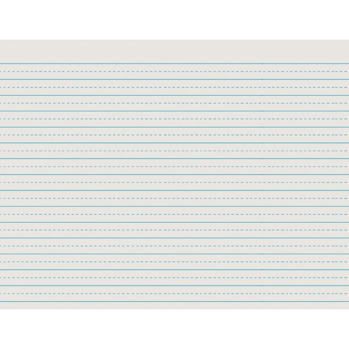 Pacon® Newsprint Handwriting Paper, Alternate Dotted, Grade 3, 1/2" x 1/4" Ruled Long, 11" x 8-1/2", 500 Sheets