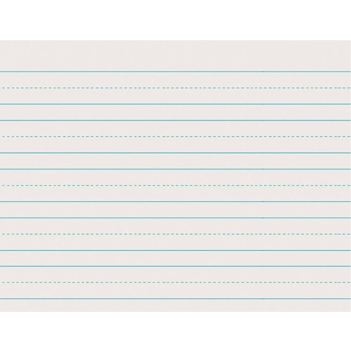 Pacon® Newsprint Handwriting Paper, Skip-A-Line, Grade 1, 1" x 1/2" x 1/2" Ruled Long, 11" x 8-1/2", 500 Sheets