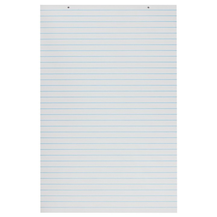 Pacon® Primary Chart Pad, White, 1" Ruled Short Way, 24" x 36", 100 Sheets
