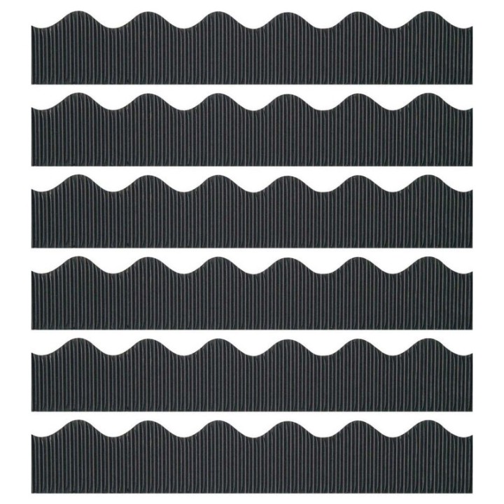 Bordette® Decorative Border, Black, 2-1/4" x 50', 6 Rolls