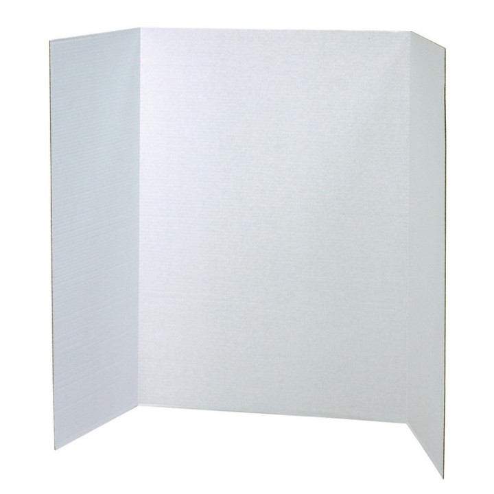 Pacon® Presentation Board, White, Single Wall, 48" x 36", 1 Board