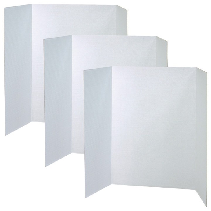 Pacon® Presentation Board, White, Single Wall, 48" x 36", Pack of 3
