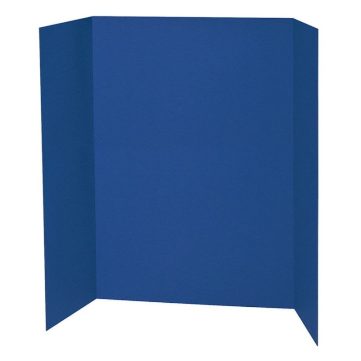 Pacon® Presentation Board, Blue, Single Wall, 48" x 36", 1 Board