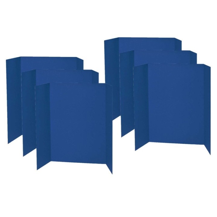 Pacon® Presentation Board, Blue, Single Wall, 48" x 36", Pack of 6