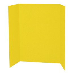 Pacon® Presentation Board, Yellow, Single Wall, 48" x 36", 1 Board