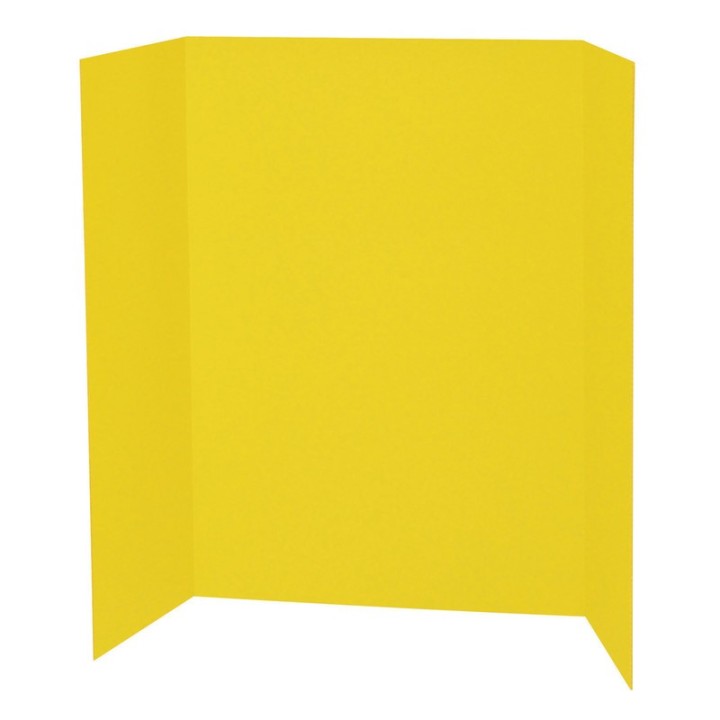 Pacon® Presentation Board, Yellow, Single Wall, 48" x 36", 1 Board