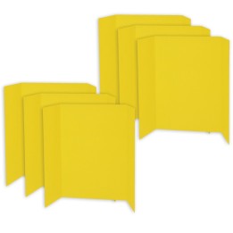 Pacon® Presentation Board, Yellow, Single Wall, 48" x 36", Pack of 6