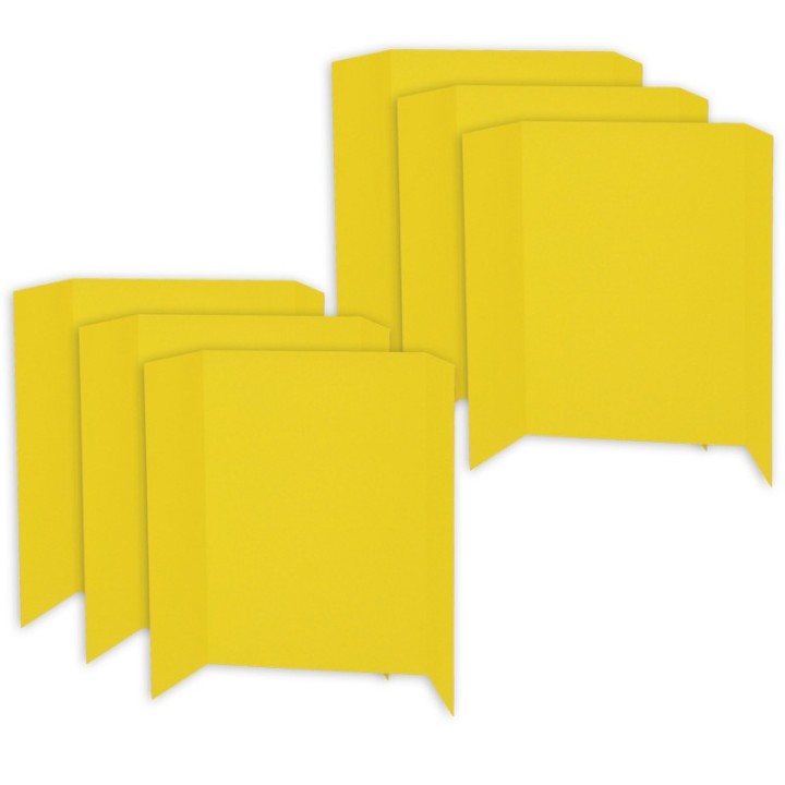 Pacon® Presentation Board, Yellow, Single Wall, 48" x 36", Pack of 6