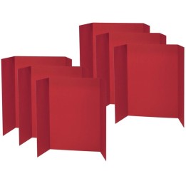 Pacon® Presentation Board, Red, Single Wall, 48" x 36", Pack of 6