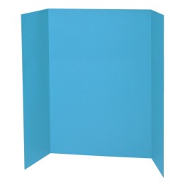 Pacon® Presentation Board, Sky Blue, Single Wall, 48" x 36", 1 Board