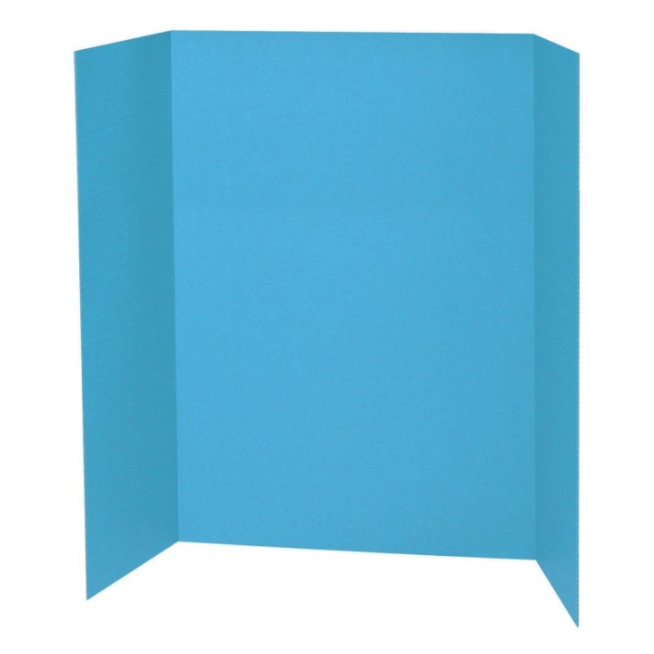 Pacon® Presentation Board, Sky Blue, Single Wall, 48" x 36", 1 Board