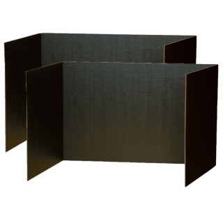 Pacon® Privacy Boards, Black, 48" x 16", 4 Per Pack, 2 Packs