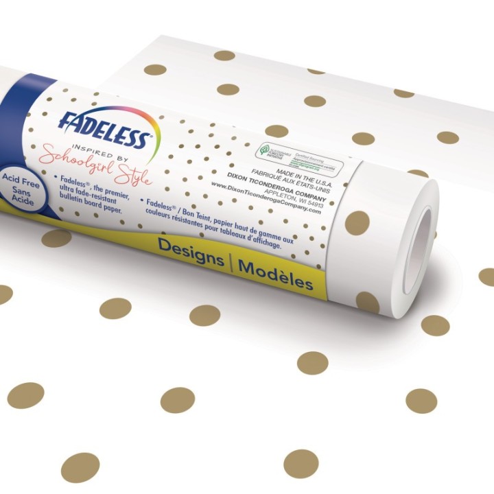 Fadeless® Schoolgirl Style™ Bulletin Board Paper, 48" x 50' Roll, Little Miss