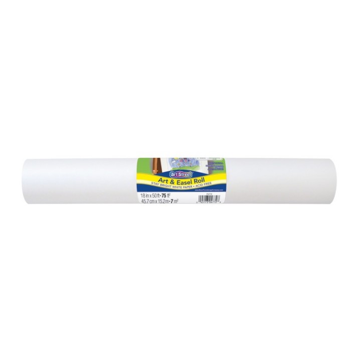 Prang® Art & Easel Roll, White, 18" x 50', 1 Roll