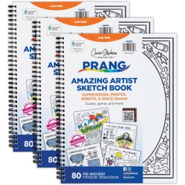 Prang® Amazing Artists Sketch Book, Pack of 3