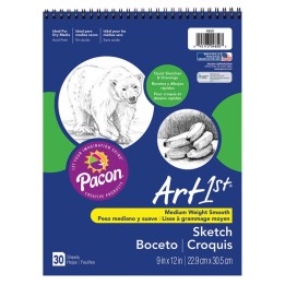 UCreate® Sketch Book, Standard Weight, 9" x 12", 30 Sheets