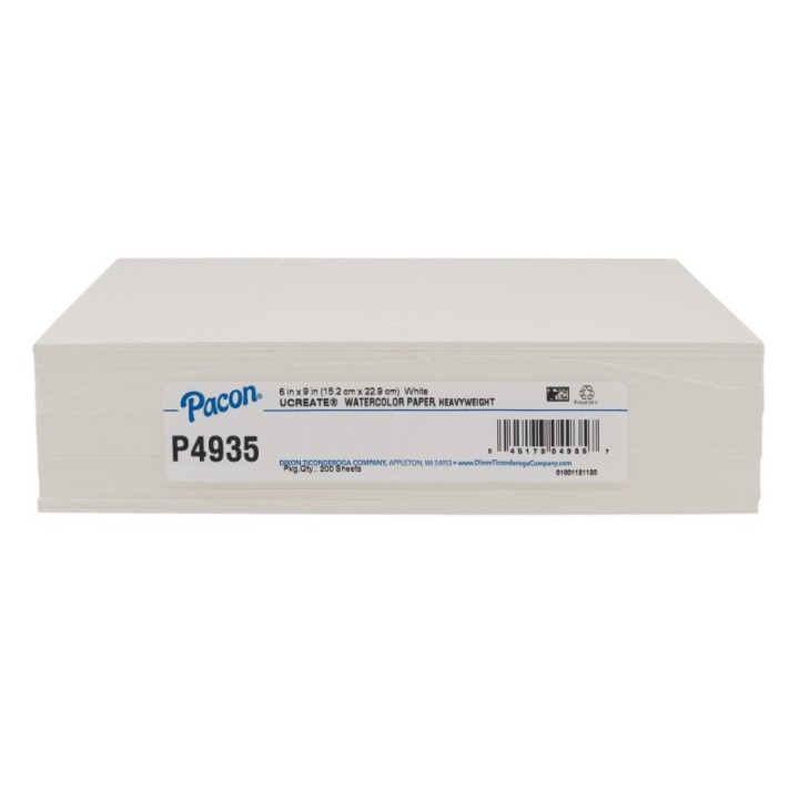 UCreate® Watercolor Paper, White, 90 lb., 6" x 9", 200 Sheets