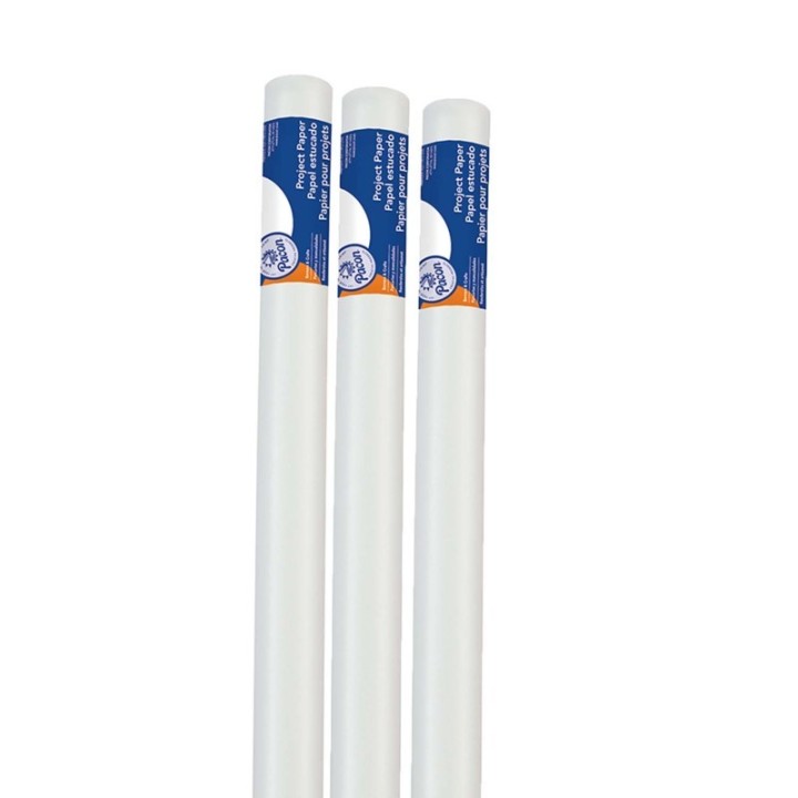 Pacon® Project Paper Roll, White, 24" x 30', 3 Rolls