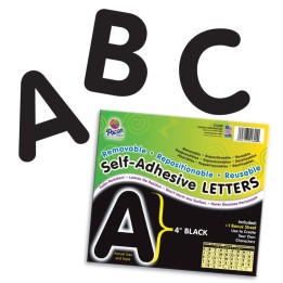Pacon® Self-Adhesive Letters, Black, Puffy Font, 4", 78 Characters