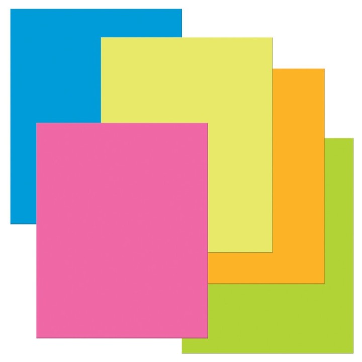 UCreate® Premium Coated Poster Board, 5 Assorted Neon Colors, 22" x 28", 25 Sheets