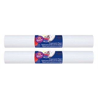 Prang® Fingerpaint Paper, White, 16" x 100', 2 Rolls