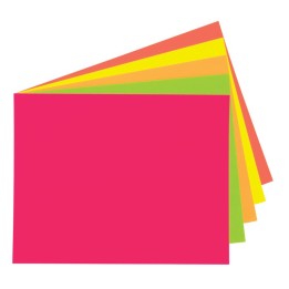 UCreate® Poster Board, 5 Assorted Colors, Neon, 11" x 14", 5 Sheets