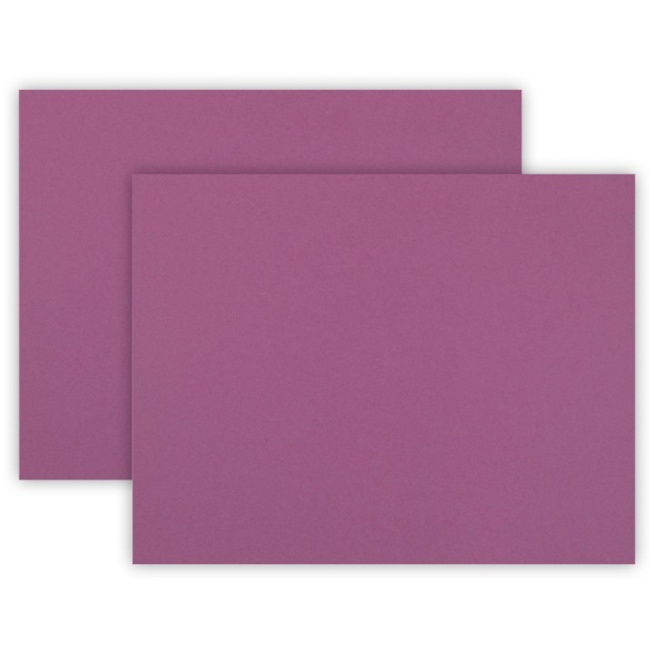 Pacon® 4-Ply Railroad Board, Magenta, 22" x 28", 25 Sheets Per Pack, 2 Packs