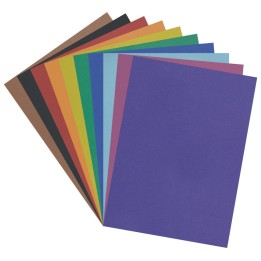 Pacon® 4-Ply Railroad Board, 10 Assorted Colors, 22" x 28", 100 Sheets