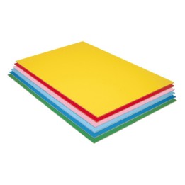 UCreate® Foam Board, 6 Assorted Colors, Matte, 20" x 30", 12 Sheets