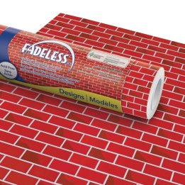 Fadeless® Bulletin Board Art Paper, Tu-Tone™ Brick, 48" x 12', 4 Rolls
