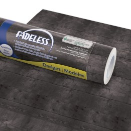 Fadeless® Bulletin Board Art Paper, Black Shiplap, 48" x 50', 1 Roll